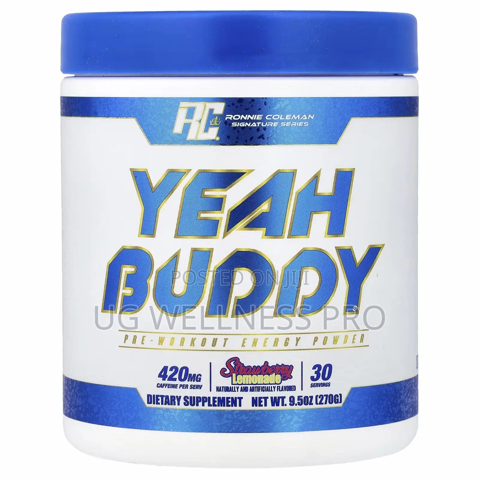 Ronnie Coleman Yeah Buddy Pre Workout 270g (30 Servings) - Strawberry