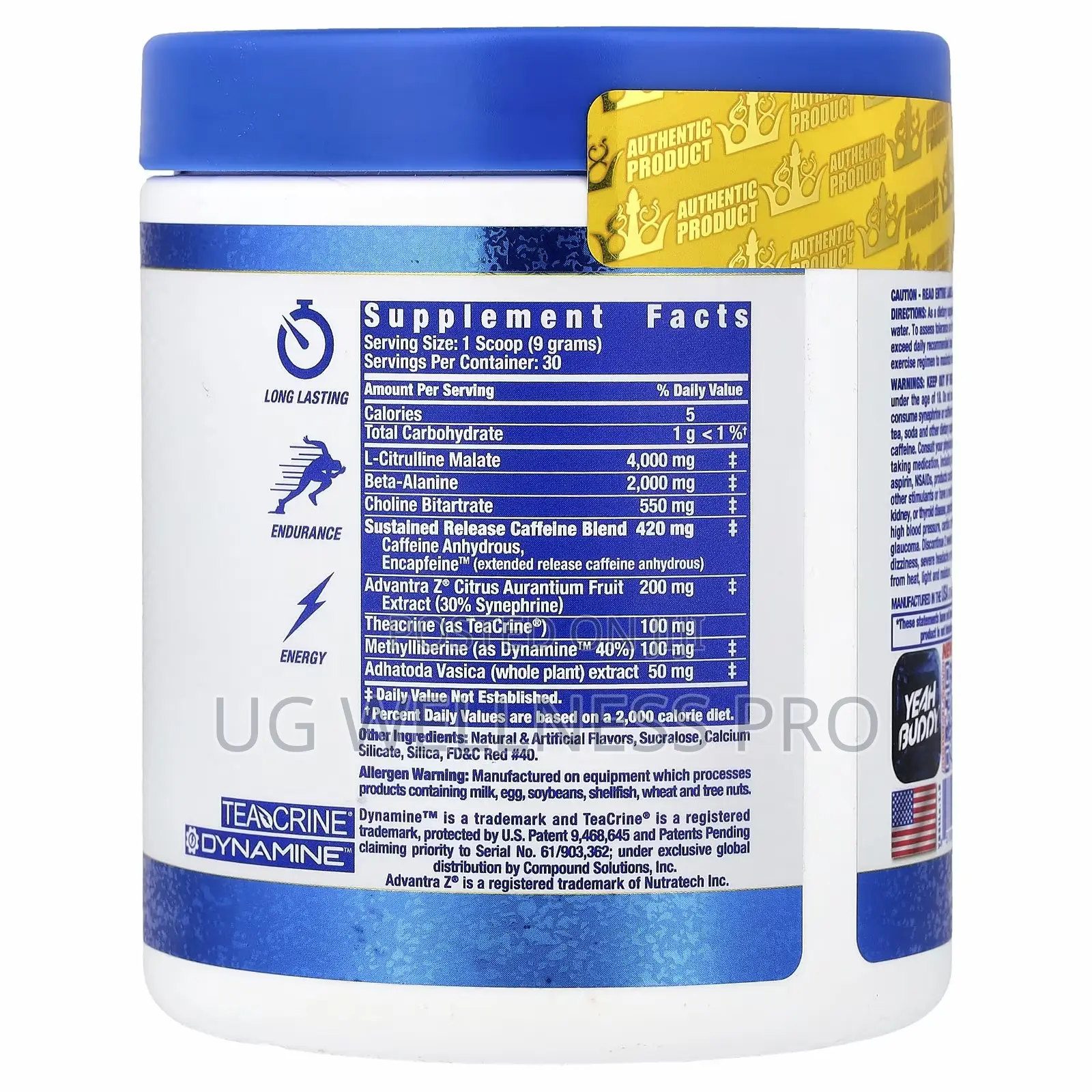 Ronnie Coleman Yeah Buddy Pre Workout 270g (30 Servings) - Strawberry