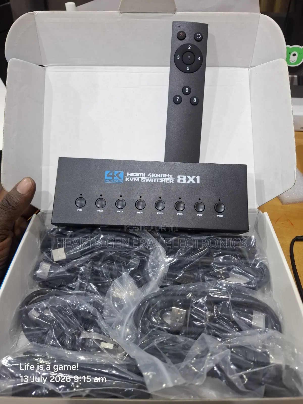 8 Port HDMI KVM Switcher