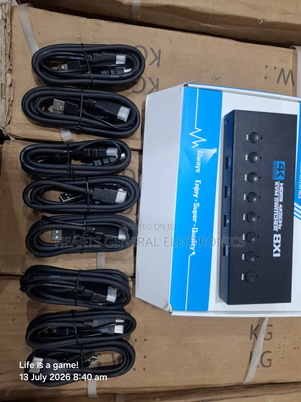 8 Port HDMI KVM Switcher