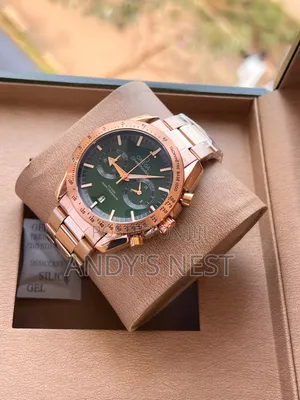 Omega Golden Stainless Steel Men's Watch