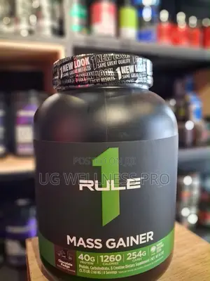 Rule 1 LBS High-Calorie Mass Gainer 2.6kg Chocolate Fudge (8 Servings)