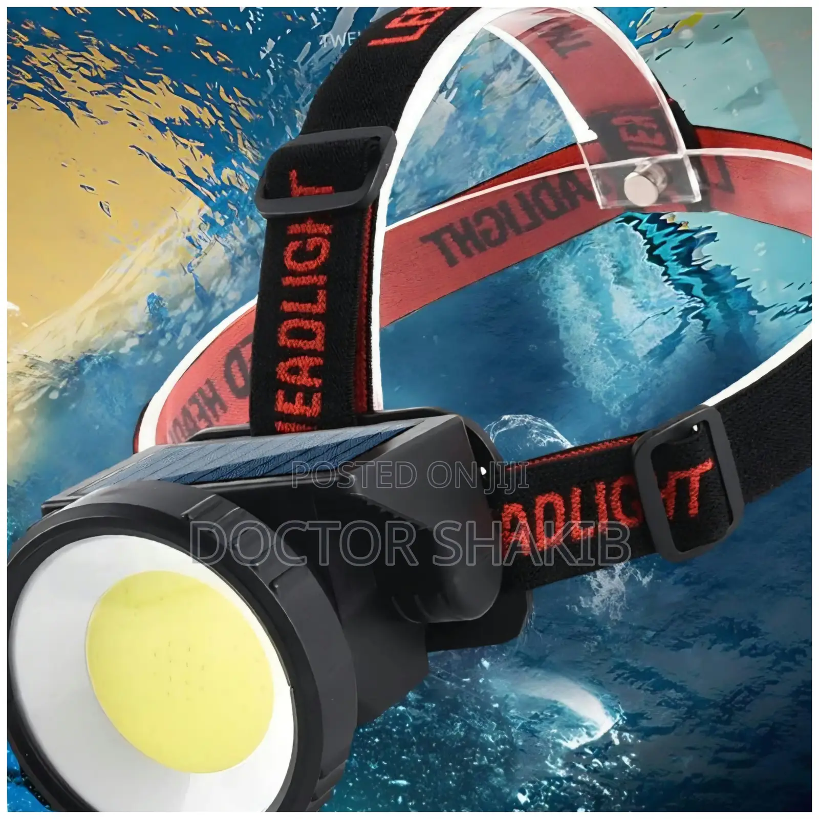 Solar Powered LED Headlamp