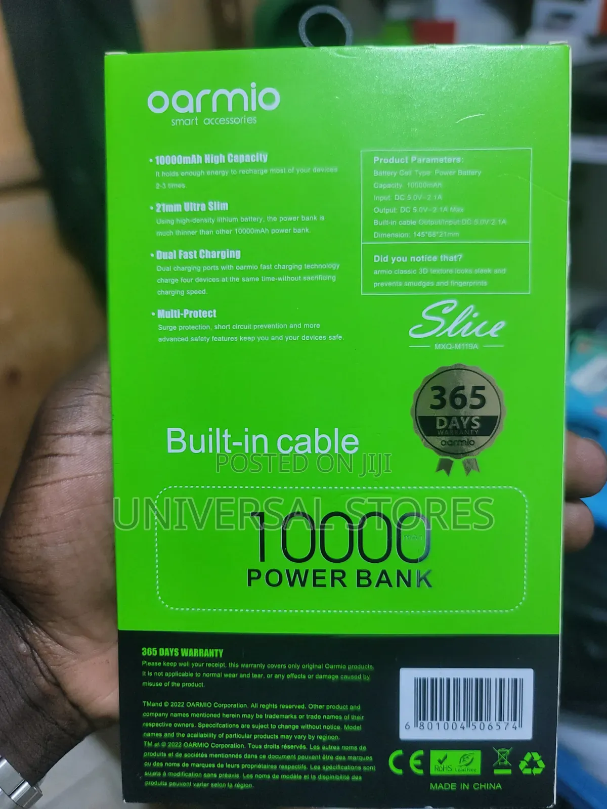 PowerBank 10,000 mAh 4 in 1 With Fast Charge, Smart Protection