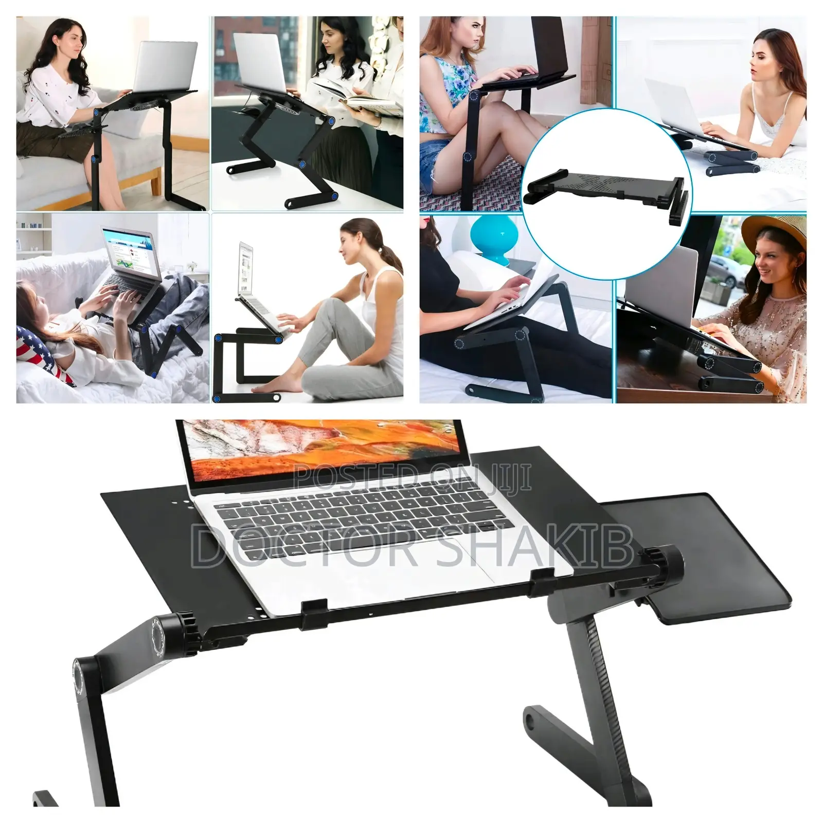 Multifunctional Laptop Table With Cooling Fans