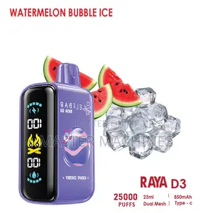Elfbar Raya D3 Puffs in Watermelon Bubble Gum Ice Vape