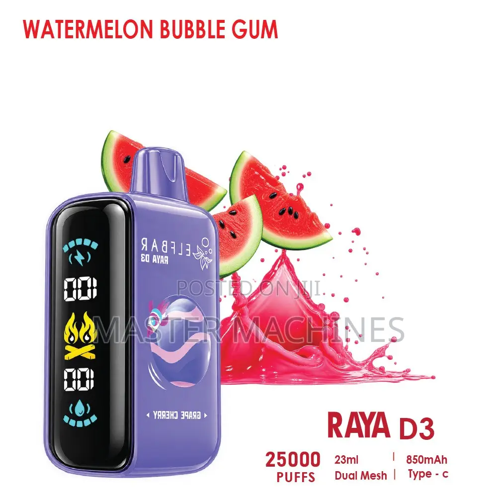 Elfbar D3raya Vape With 25000puffs in Watermelon Ice