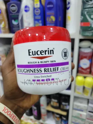 Eucerine Roughness Relief Cream.