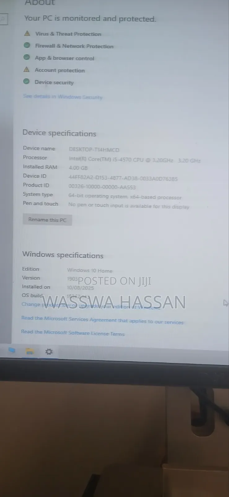 Desktop Computer Dell Optiplex 7020 4GB Intel Core i5 HDD+SSD 6T
