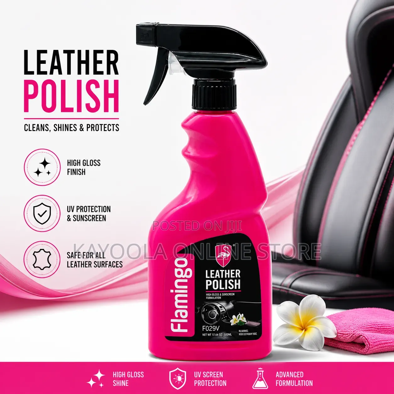 Car Care Leather Cleaner . (500ML)