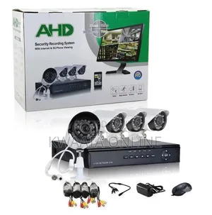 AHD 4-Camera Security System Kit Full HD With DVR 5G Phone Viewing