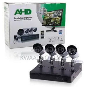 AHD 4-Camera Security System Kit Full HD With DVR 5G Phone Viewing