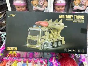 1:24 Scale 10-Function Remote-Controlled Military Missile Truck Toy