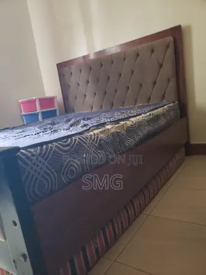 Used 5by6 Bed Frame With It's Mattress (8inch)