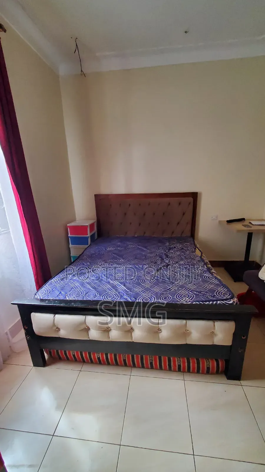 Used 5by6 Bed Frame With It's Mattress (8inch)