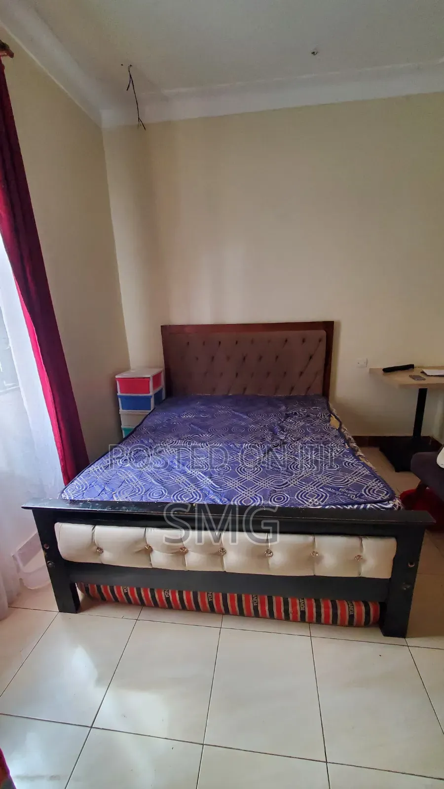 Used 5by6 Bed Frame With It's Mattress (8inch)