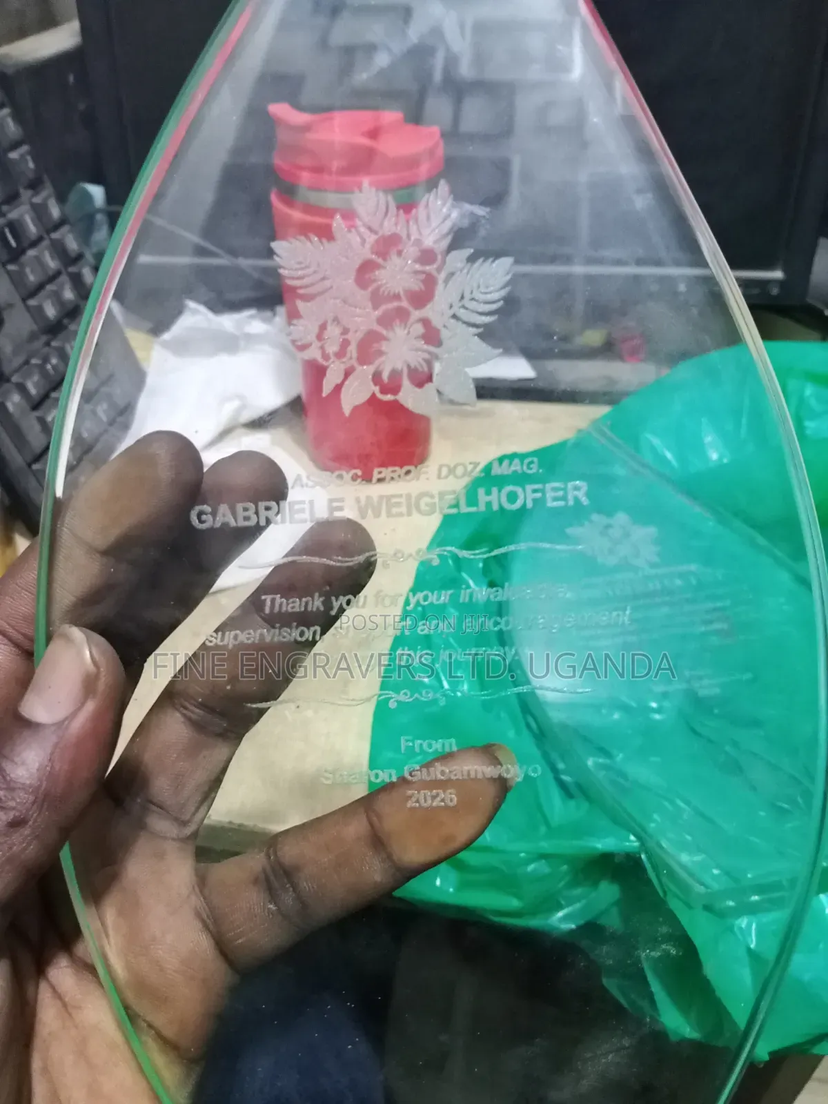 Glass and Wood Awards Engravings