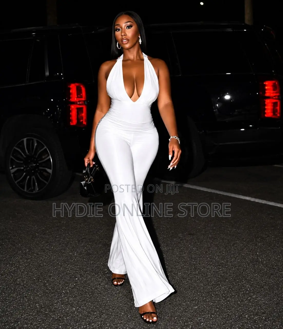 Classic v Neck Jumpsuit