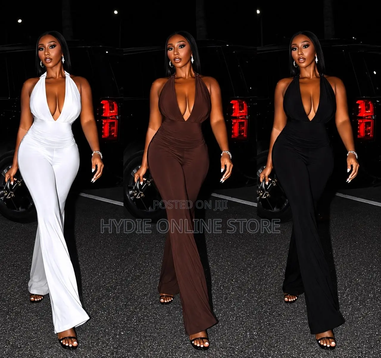 Classic v Neck Jumpsuit