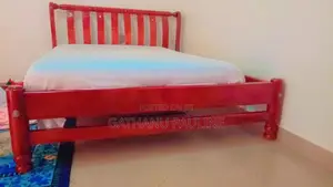 5*6 Mahogany Bed Without the Mattress