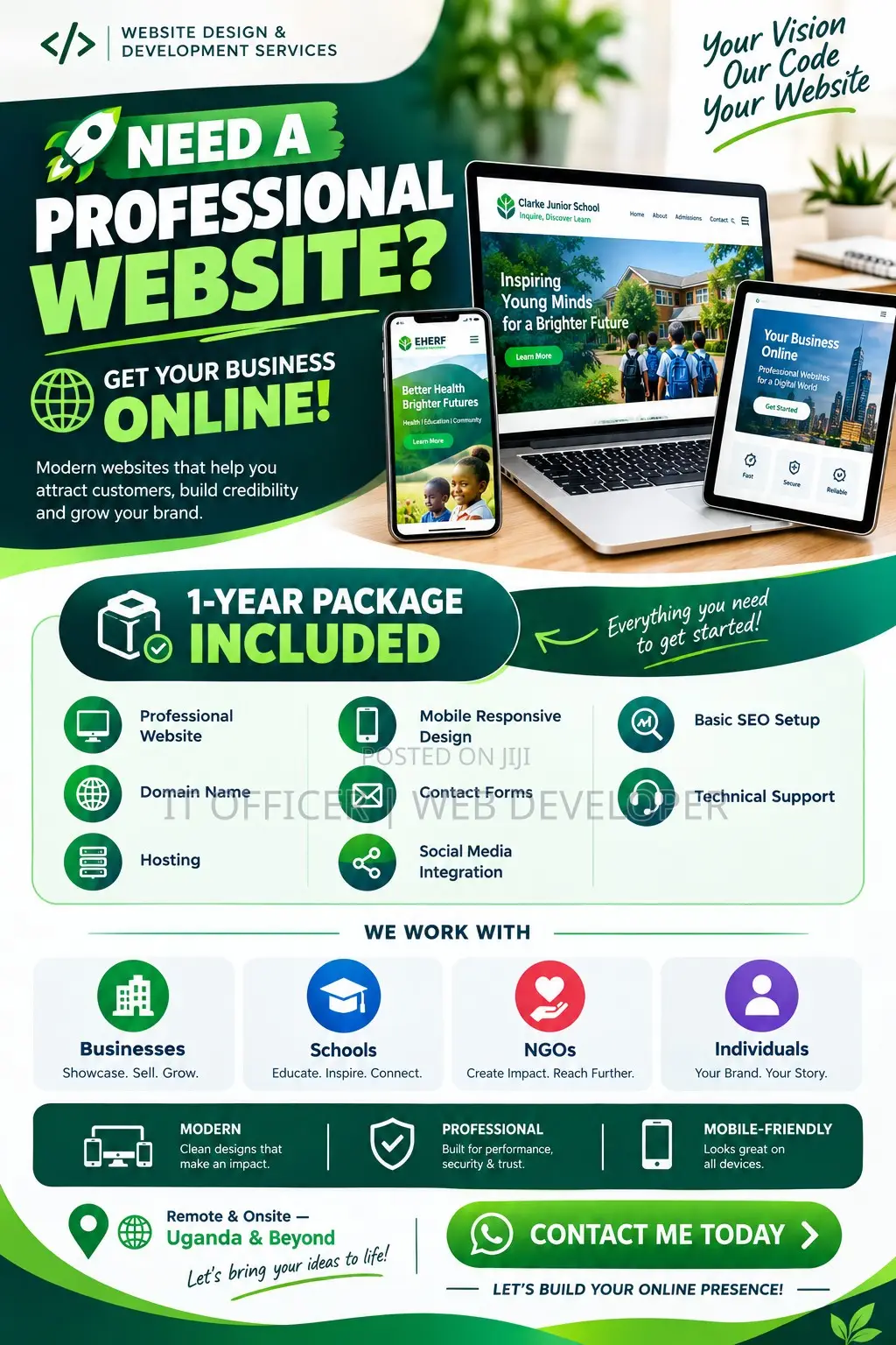 IT Officer | Professional Website Designer Development Specialist