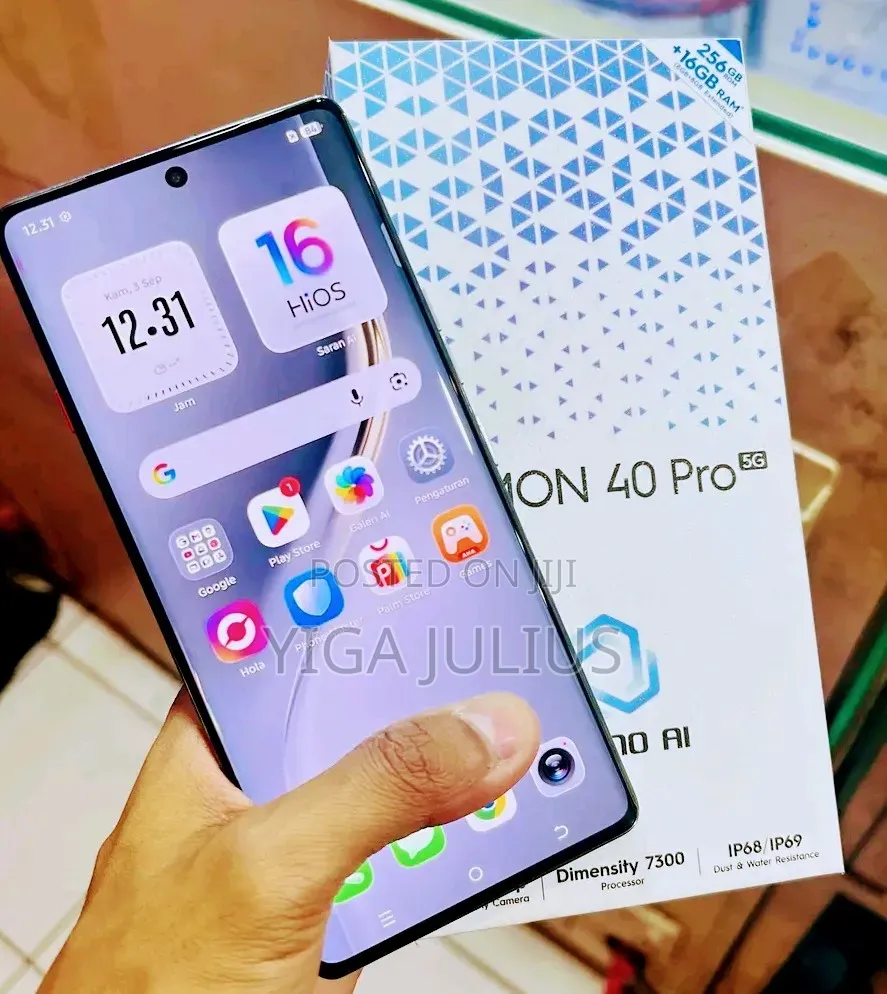 New Tecno Camon 40 Pro 5G 256 GB Black