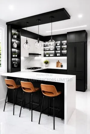 Kitchens/Black and White Kitchen Cabinets in Any Colour 7,500,000/-