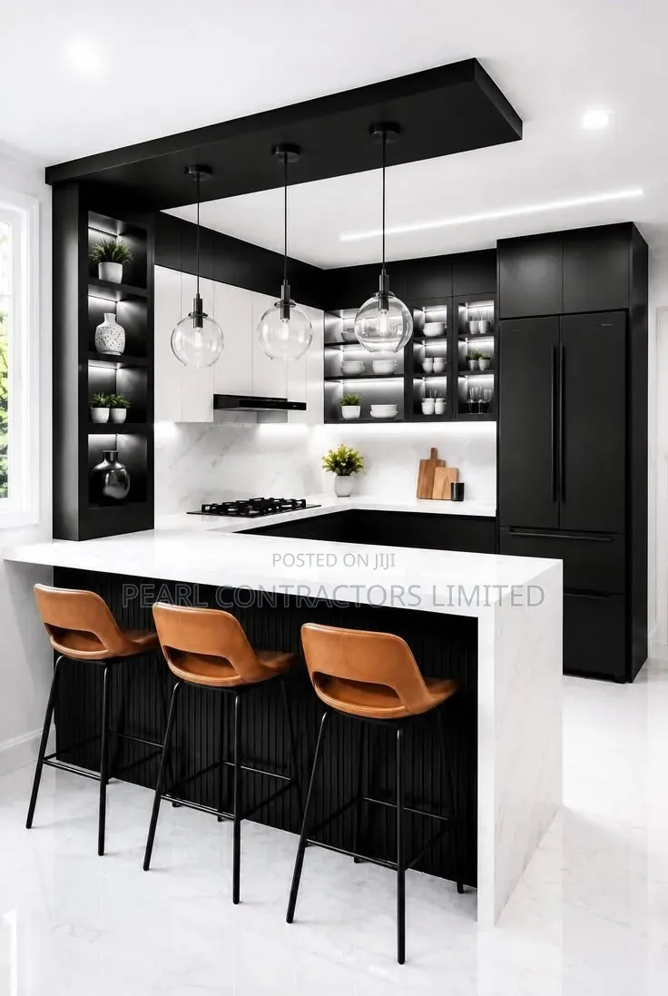 Kitchens/Black and White Kitchen Cabinets in Any Colour 7,500,000/-