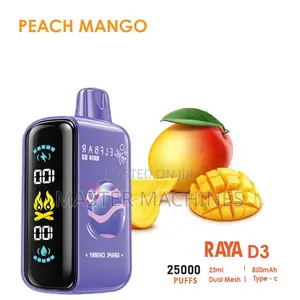 Peach Mango Elfbar Rayad3 Vape With 25000puffs