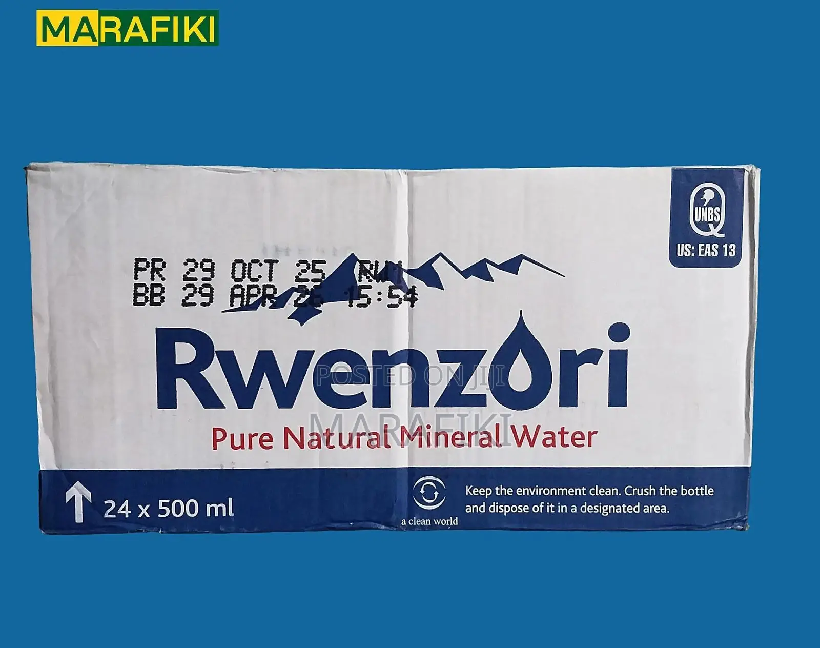 Rwenzori Mineral Water Box 500mlsx24pcs