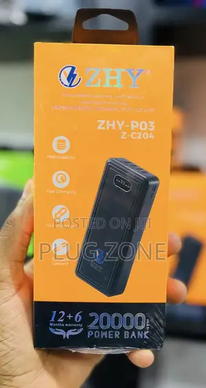 ZHY Power Bank 20,000mAh