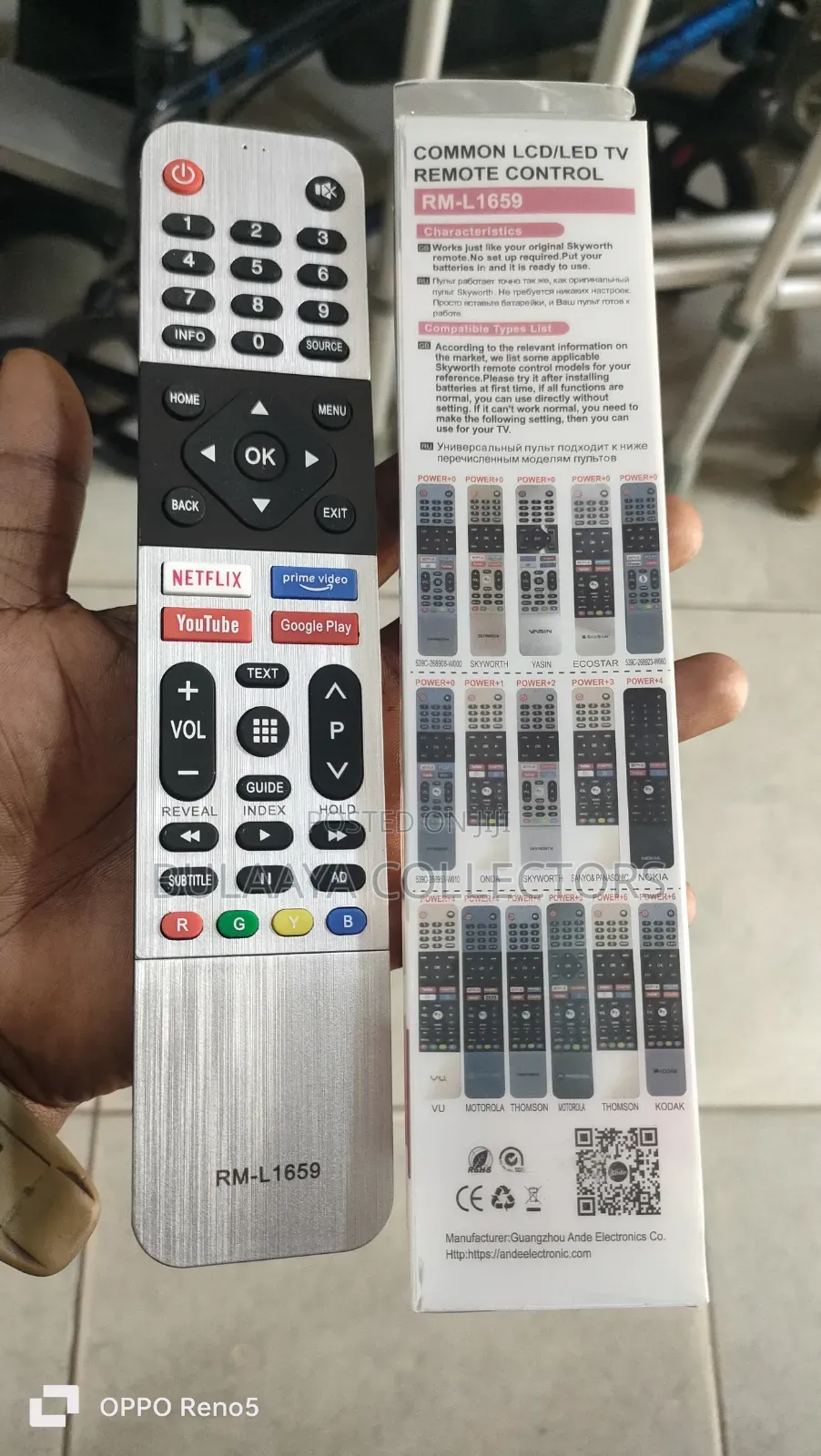 Universal LCD/LED TV Remote Control Designed for Skyworth.