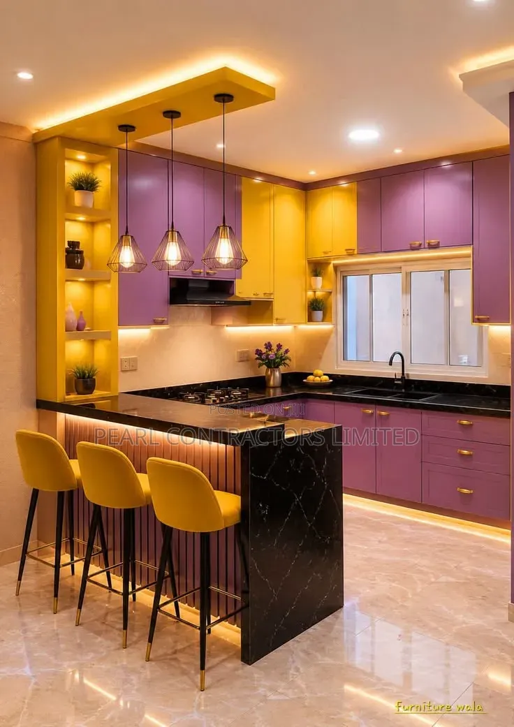 Kitchen Cabinets in Any Customization and Colour 890,000/- Per Meter