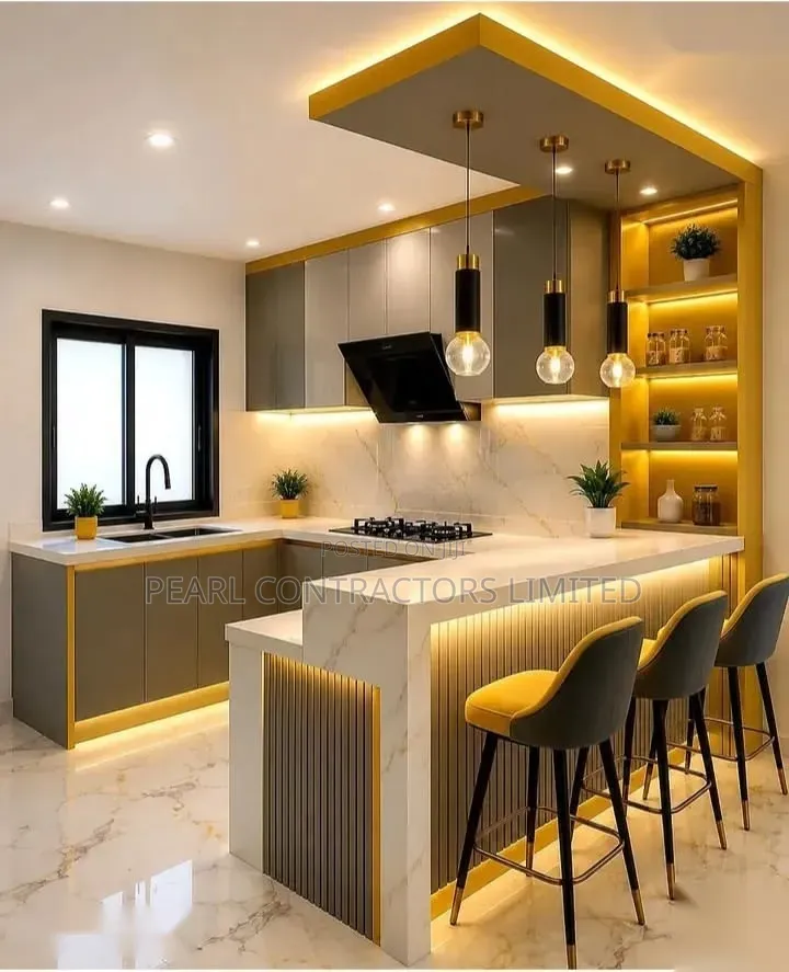Modern and Executive Kitchen Cabinets 1,000,000/- Per Running Meter