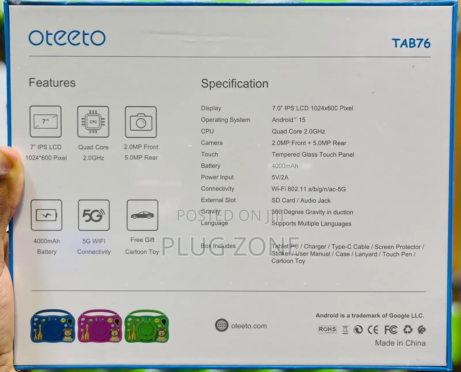 New Oteeto TAB 73 256 GB Black