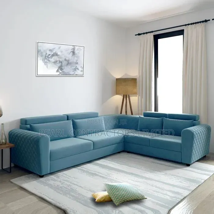Sofas/4 Seaters Fontein L Sofa Couches Any Colour/Material 1,500,000/-