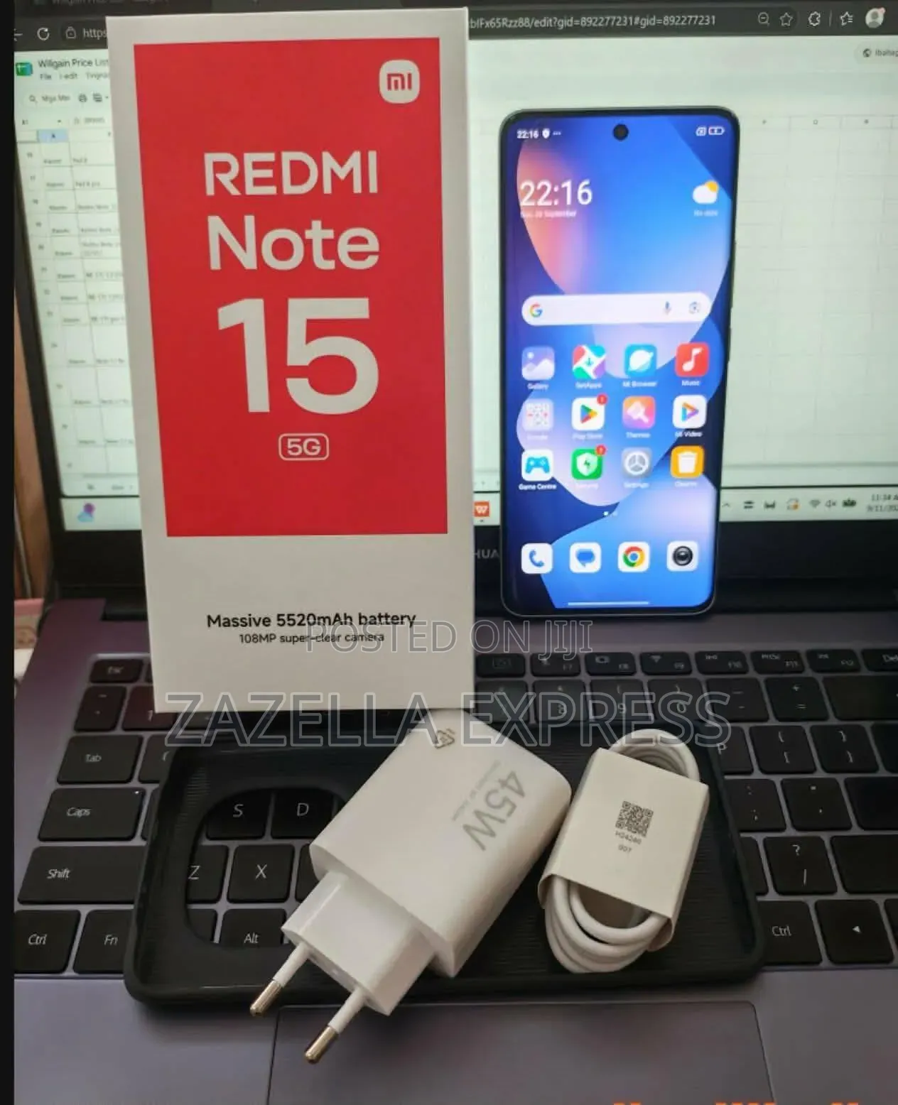New Xiaomi Redmi Note 15 128 GB Black