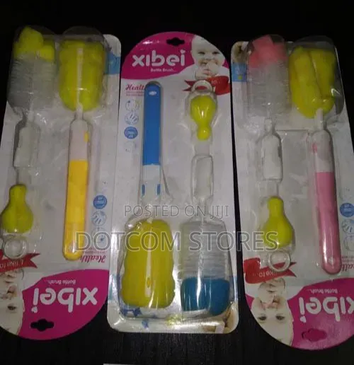 Xibei Multicoloured Bottle and Nipple Cleaning Brush Set