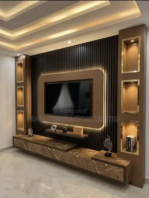TV Stands/Gracias Wall Unit TV Stand in Any Customization /-