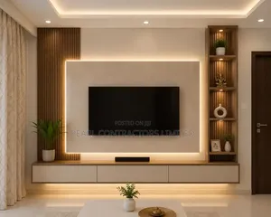 TV Stands/Gracias Wall Unit TV Stand in Any Customization /-