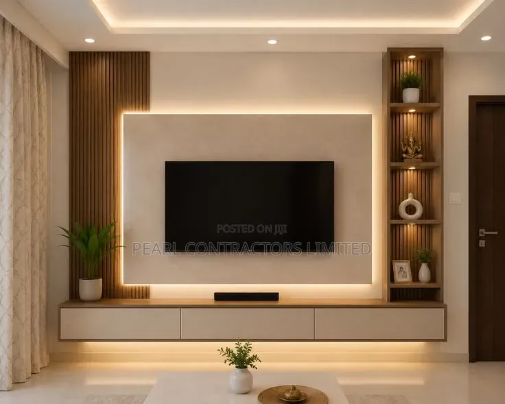 TV Stands/Gracias Wall Unit TV Stand in Any Customization /-