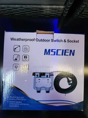 MSCIEN Double Weatherproof Outdoor Switch Socket