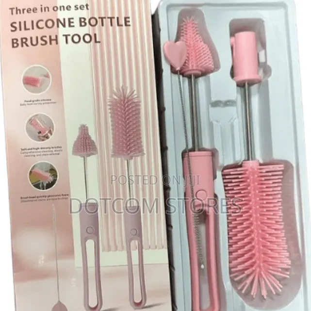 3-in-1 Silicone Bottle Brush Tool Set
