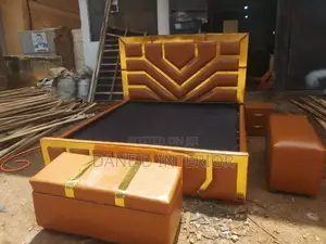 5by6 Cream Bed With 2 Bedside