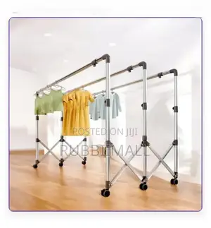 Multi Functional Movable Cloth Rack 3 Bars 150kg