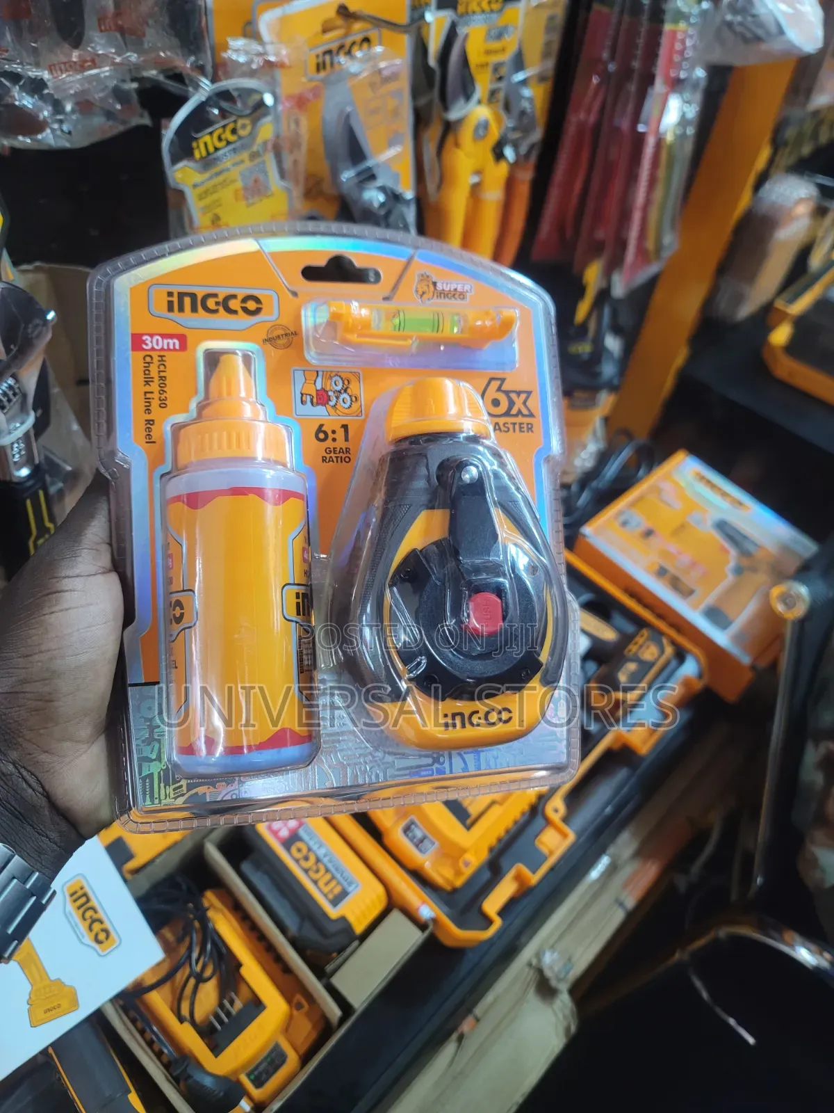INGCO 30m Fastx6 Chalk Line Reel Set (HCLR0630)