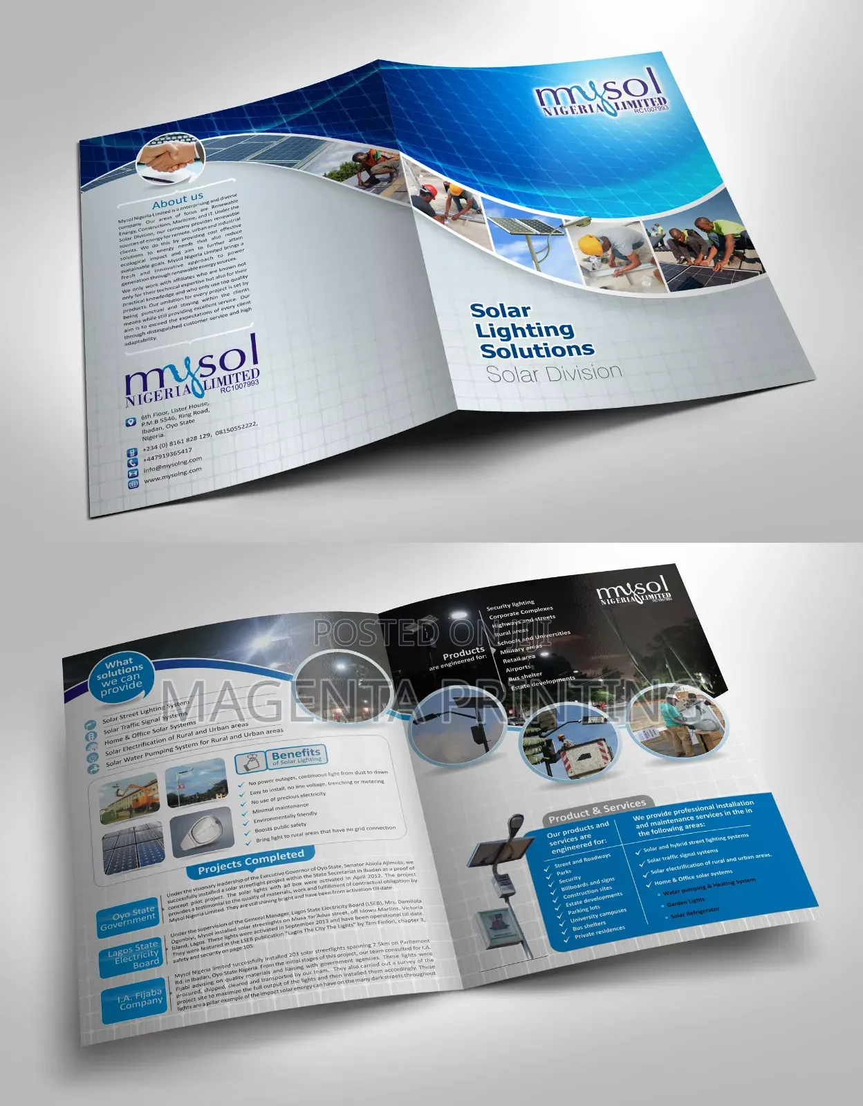 Bulk Bifold and Trifold Brochure Design and Printing