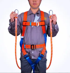 Full Body Safety Harness Double Hook Lanyard