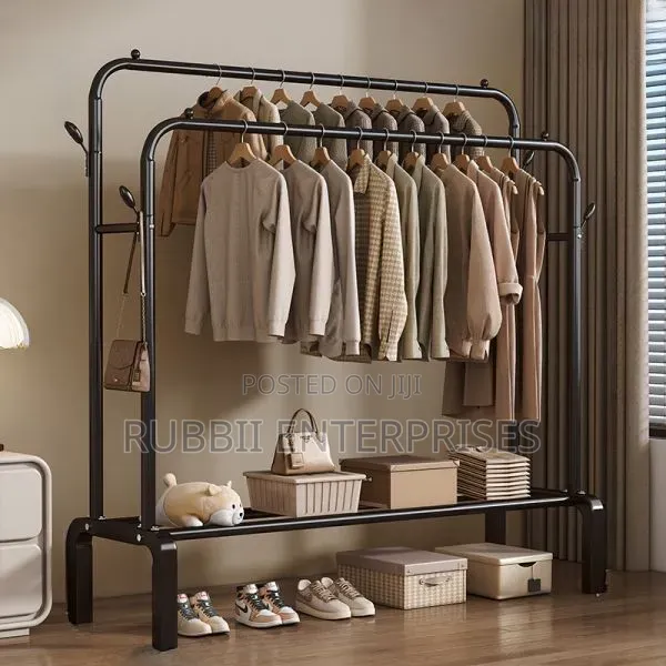 Multipurpose Heavy-Duty Double-Sided Garment Rack