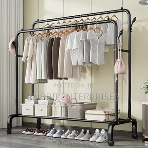 Multipurpose Heavy-Duty Double-Sided Garment Rack
